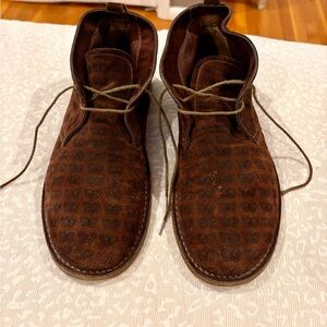 Bottega Veneta Brown Patterned Chukka Boots